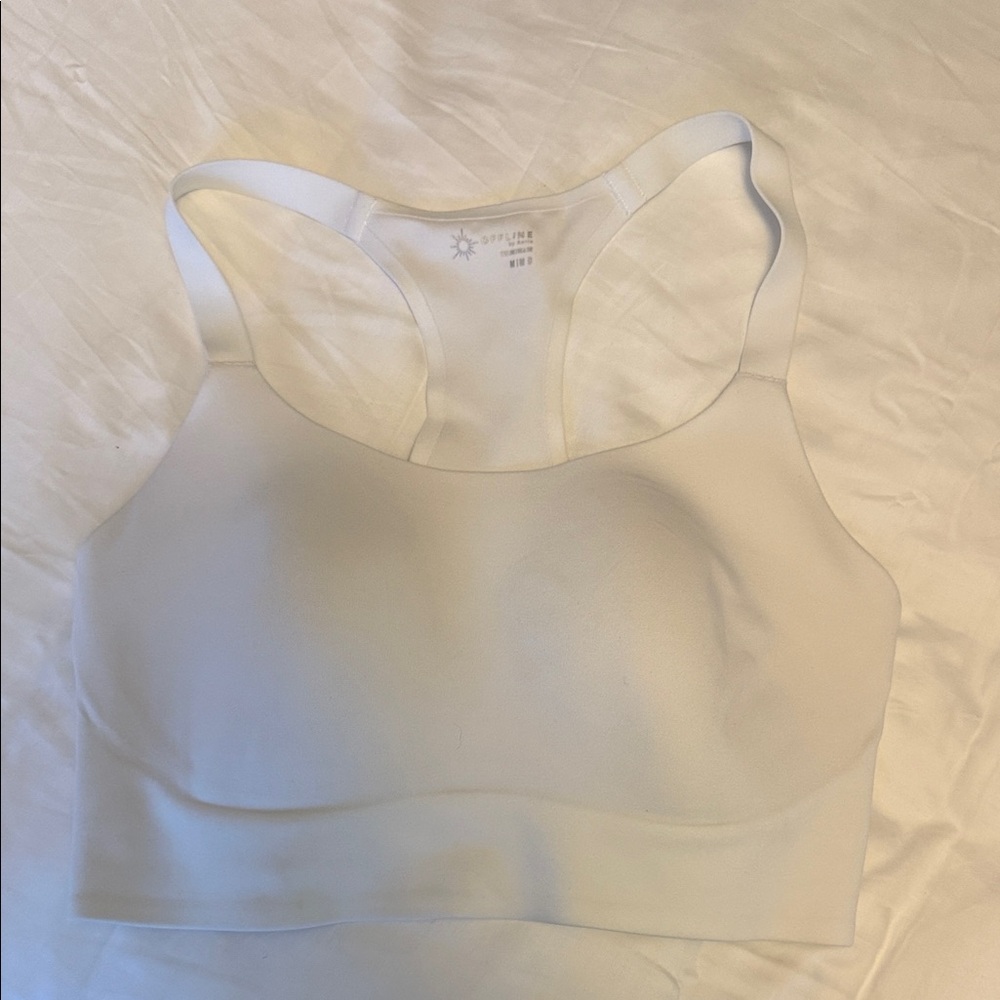 OFFLINE By Aerie Real Me Hold Up!
Racerback Sports Bra - White M